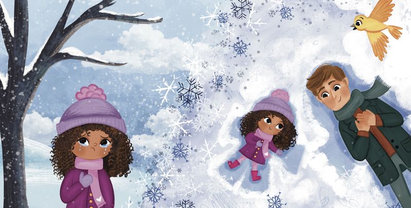 Children playing in the snow